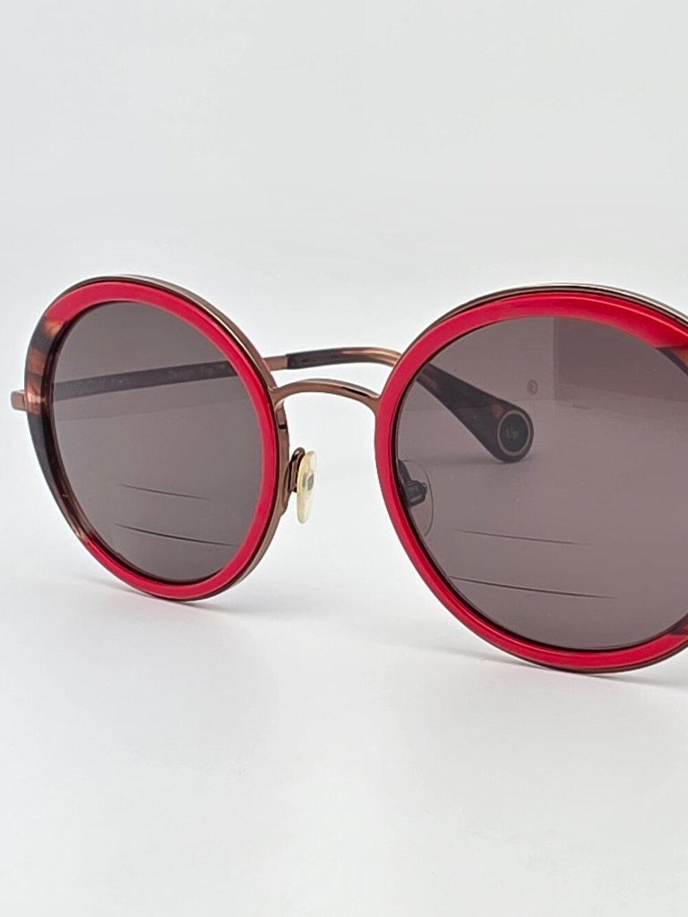 Woow Paris Pop Up 1 Col 7077 Red Brown Round Eyeglasses Frame France 48-20-140